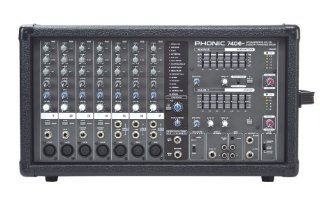Phonic Powerpod 740 Plus 440W 7 Channel Powered Mixer with DFX Musical Instruments