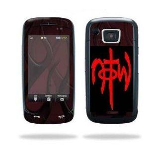 Cell Phone N.O.T.W. NOT OF THIS WORLD  RED Vinyl Sticker/Decal (1.25" X 2.5" Graphic fits most cell phones) Automotive