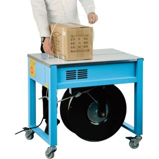 Wel-Bilt Semi-Automatic High Table Strapping Machine — 28 3/4in.H, Adjustable, Steel  Poly Strapping Machines