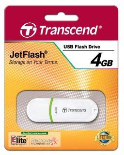 Transcend JetFlash 330 4 GB Flash Drive   White TS4GJF330 Electronics