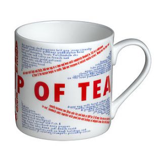 quintessentially british tea mug by betsy benn