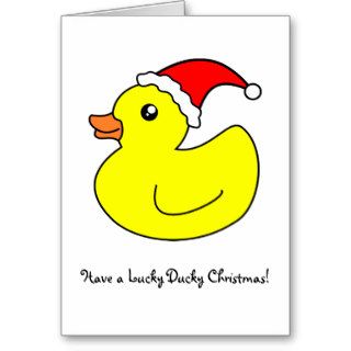Lucky Ducky Christmas Card