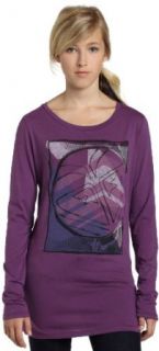 Roxy Juniors Richter Tee Shirt, Purple, X Small