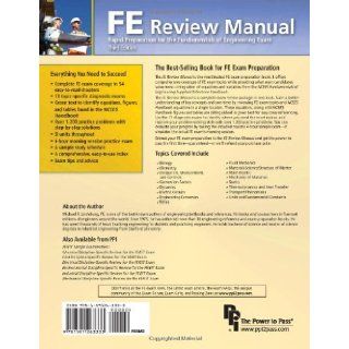 FE Review Manual Rapid Preparation for the Fundamentals of Engineering Exam Michael R. Lindeburg 9781591263333 Books