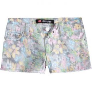 SCISSOR Watercolor Floral Girls Cutoff Denim Shorts Clothing