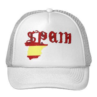 Spain Flag Map Hat
