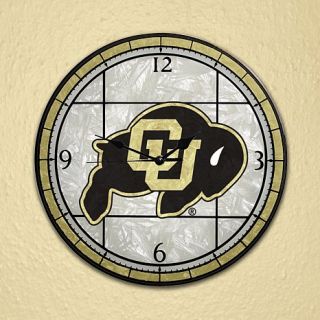 NCAA Sports Team Art Glass Wall Clock