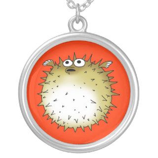 funny puffer fish pendants