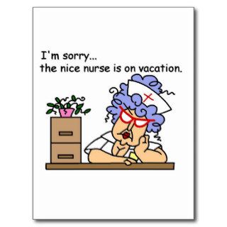 Funny Nurse T shirts and Gifts Post Cards