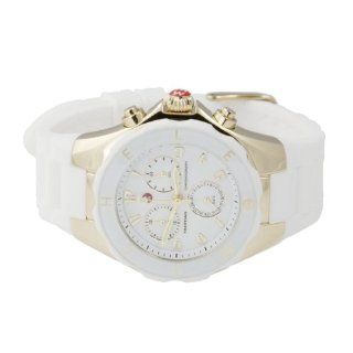 Michele Woman's MWW12D000011 Tahitian Jelly Bean Gold Plate White Watch at  Women's Watch store.