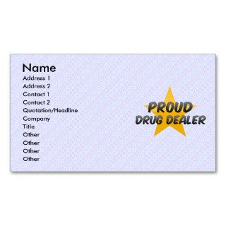 Proud Drug Dealer Business Card Template