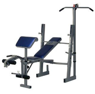 Marcy MCB 346 Standard Size Bench and Lat Tower  Standard Weight Benches  Sports & Outdoors
