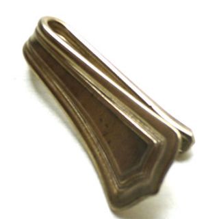 silver plated spoon handle money or tie clip by charlie boots