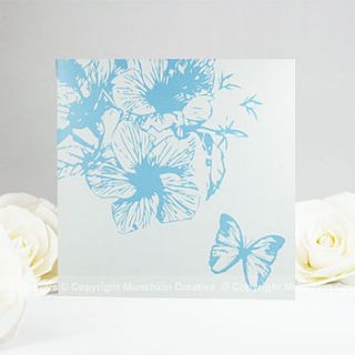 floral butterfly greeting card by munchkin creative