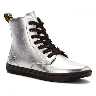 Dr Martens Leyton 7 Eye Boot Metallic  Women's   Silver