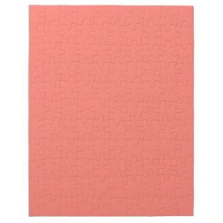 Coral Peach Background. Fashion Color Trend. Chic Puzzles