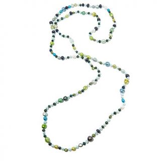 5 11mm Endless Green Cultured Freshwater Pearl 62" Strand Necklace