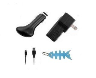 Universal USB Charger Kit for Sony Walkman Video NWZ E340, NWZ E344, NWZ E345, NWZ E353, NWZ E354, NWZ E373 & E374 Series USB Wall / Travel Charger, USB Car Charger, 2in1 USB Sync and Charging Data Cable and Fishbone Style Keychain   Players &