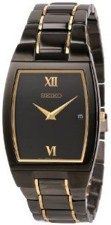 Seiko Men's SKP341 Dress Black Ion Watch Seiko Watches