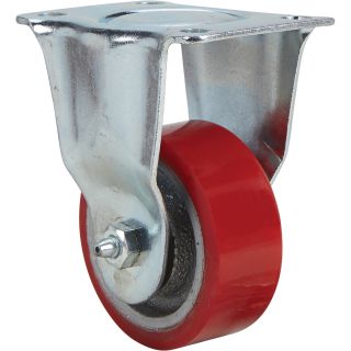 Fairbanks Zinc-Plated Rigid Caster — 3in. x 1 1/4in.  Up to 299 Lbs.