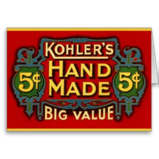 Kohler's Cigars   1900 Cards