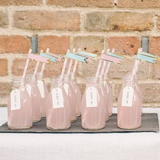 mini school milk bottle by the wedding of my dreams