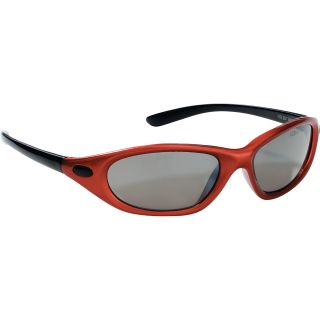 3M XF304 Safety Glasses — Red & Black Frame and Silver/Gray Lens
