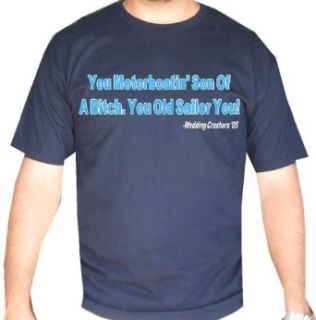 Wedding Crashers "Motorboatin" Mens Funny Movie Line T Shirt Clothing