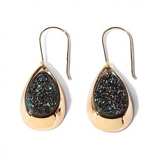 Technibond® Pear Drusy Drop Earrings