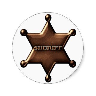 Fun Sheriff Badge Sticker