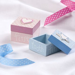 baby's first tooth keepsake box by the contemporary home