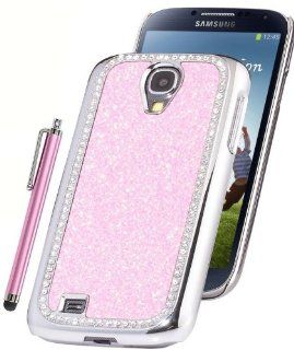 HaniCase (TM) Pink Bling Glitter Diamond Case Cover For Samsung Galaxy S4 IV i9500 with Hanicase Design Stylus Pen Cell Phones & Accessories