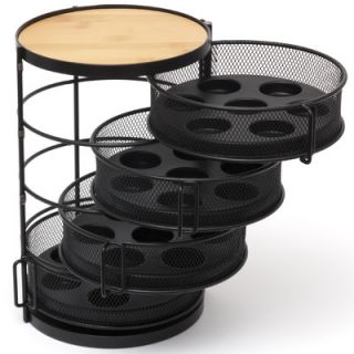 Lipper International 4 Tier Round Coffee Pod Tower with Swing Out