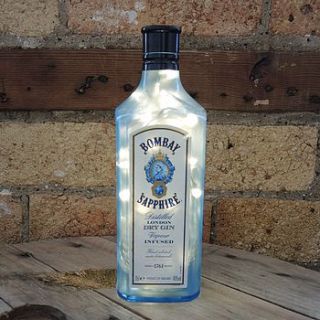 reupcycled bombay sapphire bottle lamp by reupcycled
