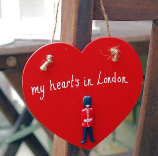 'my heart's in london' wooden heart by claireabella's