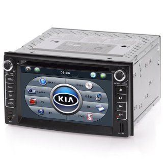 Rupse For 2005 2006 2007 2008 2009 KIA Sportage 2DIN DVD GPS player and Bluetooth iPod RDS SWC with Digital HD touchscreen  In Dash Vehicle Gps Units 