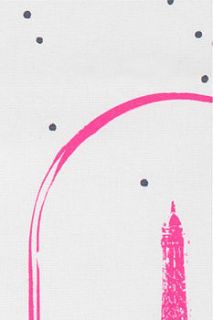 eiffel tower tea towel by purdies