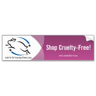 Leaping Bunny Shop Cruelty Free Bumper Stickers