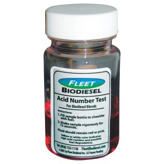 Fleet Biodiesel Fuel Test Kit — Acid Number for B5/B20 Biodiesel Blends, 12 Tests, Model# FT-0120  Quality Test Kits