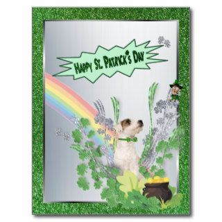 Jack Russell Pup Number 2 St Patty Small Version Post Cards
