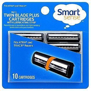 Smart Sense Twin Blade Plus Cartridges With Lubricating Strip, 10 Ct. Health & Personal Care