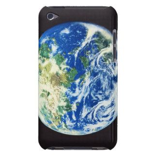 The earth, computer graphic, black background iPod touch cover