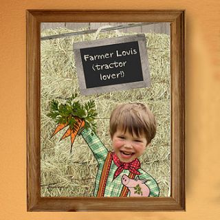 personalised farmer poster by itsyourstory