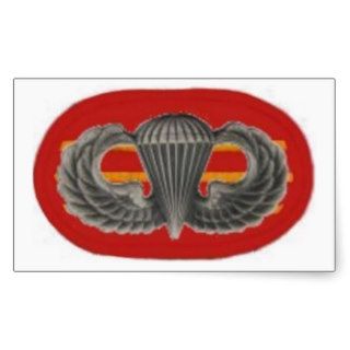 Jump Wings on 3D Bn 319TH F/A Oval Stickers
