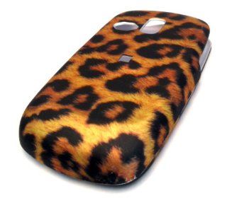 Samsung R355c Gold Leopard Print Rubberized Design Hard Case Cover Skin Protector NET 10 Straight Talk Cell Phones & Accessories