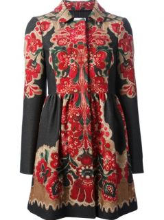 Red Valentino Floral Print Coat