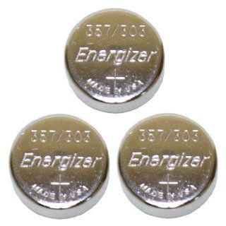 Energizer 11098   357 1.55 Volt Silver Oxide Zero Mercury Button Cell Watch/Calculator/Medical/Electronic Book/Toys Battery (3 pack) (357BPZ 3) 