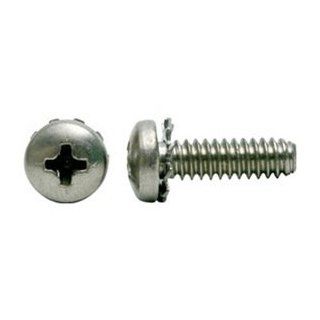 DrillSpot #4 40 x 5/16" Phillips Pan Head Square Conical Washer SEMS Screw, Zinc, Pack of 10000