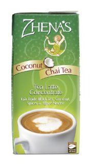 Zhena's Chai Tea Concentrate, Coconut, 32 Ounce  Grocery Tea Sampler  Grocery & Gourmet Food
