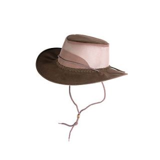 'macquarie cooler' poly suede bush hat by eureka and nash